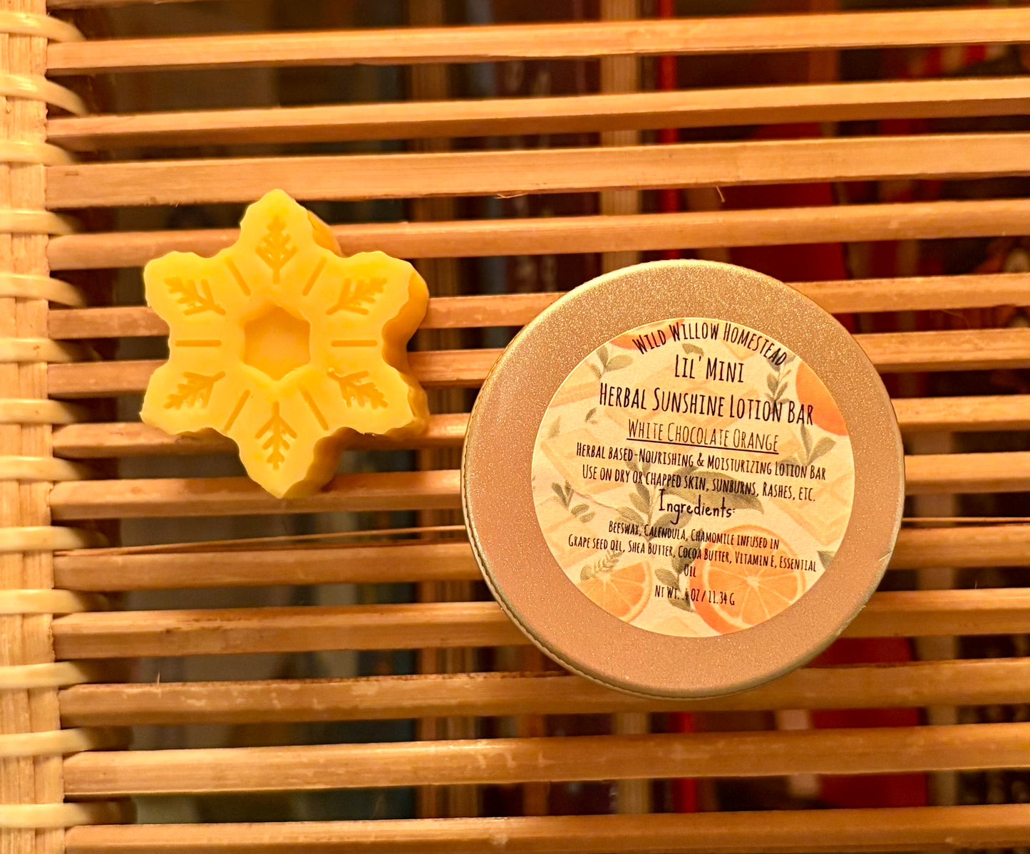 Lil’ Mini Sunshine lotion bar 🌞 🌼